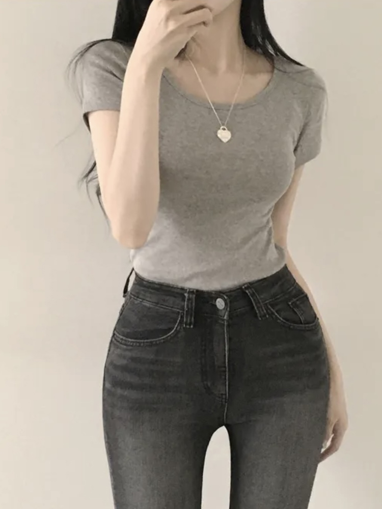 White Short Sleeve T-Shirt Wom - đánh giá và giá Base Layer Top